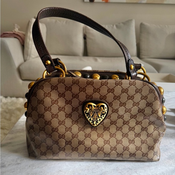 Gucci Handbags - Gucci Babouska Bag with Gold Accents